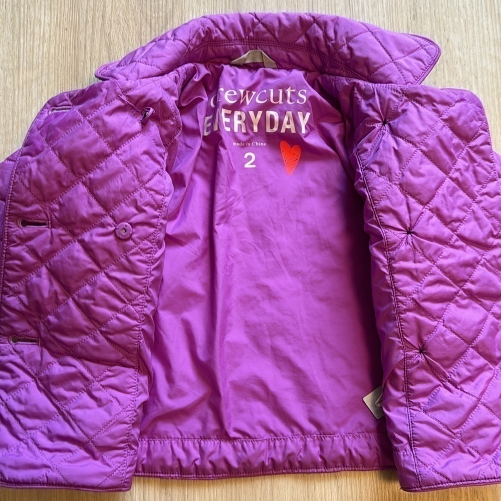 Crewcuts purple jacket size 2T - Picture 2 of 3